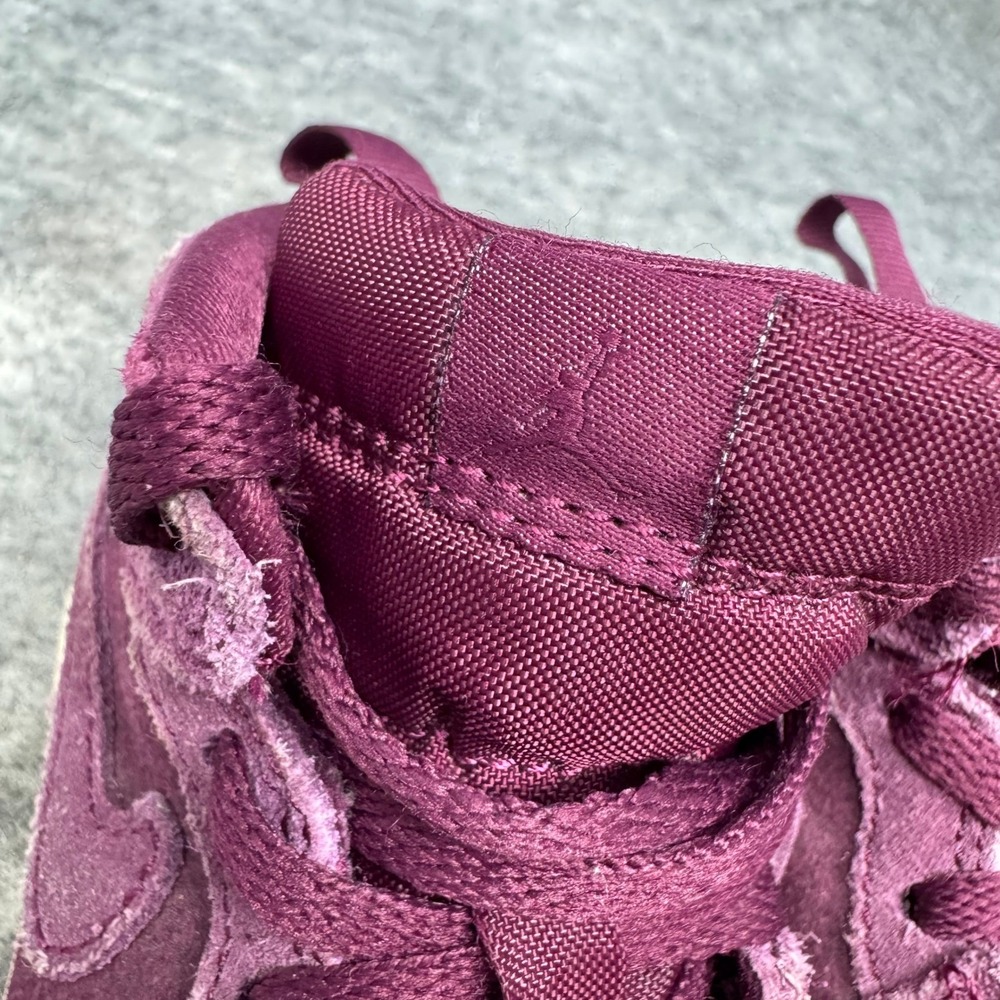 Nike Air Jordan 1 Toddler High Top Sneakers Plum Suede Kids Shoes Size 7C - Picture 8 of 9